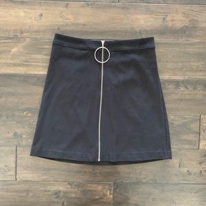 high waisted skirt